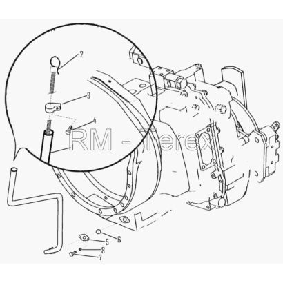 Запчасти для TLB-815. Трансмиссия. ЩУП КПП