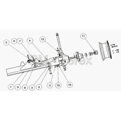 Запчасти для TLB-815. Трансмиссия. ВТУЛКА КОЛЕСА, 2 ПРИВОД КОЛЕС