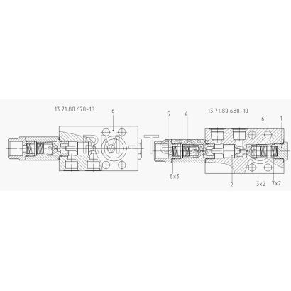 13.71.80.670-10, 13.71.80.680-10 Гидрозамок двухсторонний