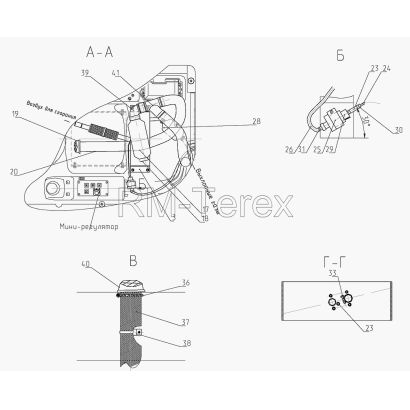 Установка отопителя 318-40-87.17.000
