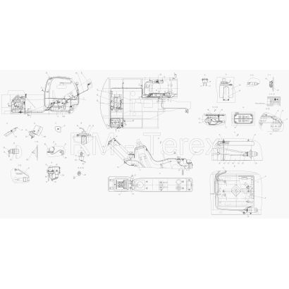 214-40-88.41.000 Электрооборудование (с подогревателем HYDRONIC, двиг. Perkins 1104C-44)